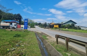 Mảnh đất 578m2 bám đường quốc lộ 6, ô tô chạy, mảnh đất xã Tân Sơn, Mai Châu, Hòa Bình.