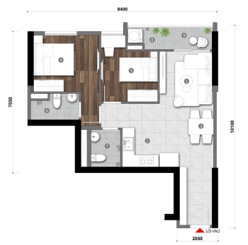 Thanh lý giá gốc 2PN Opal Skyline TP Bình Dương