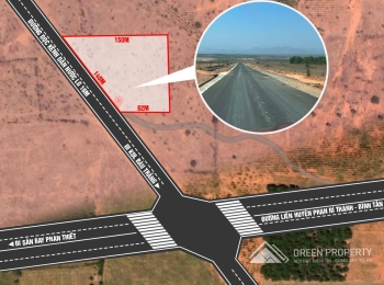 Bán đất có 140m mặt tiền đường nhựa xã Hòa Thắng sổ hồng