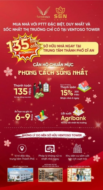 Mở bán 100 căn hộ chung cư tại thành phố Dĩ An