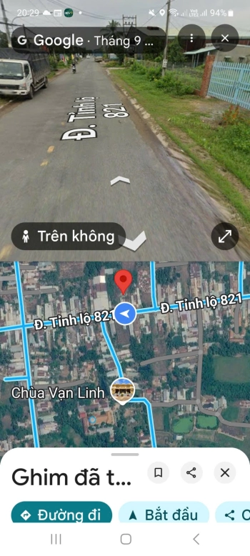 Bán đất tặng nhà cấp 4 tại mặt tiền đường ĐT 821, xã Lộc Giang, huyện Đức Hòa, tỉnh Long An.  ( nay là xã An Ninh, tỉnh Tây Ninh)