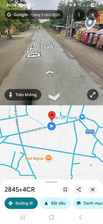 Cần bán gấp lô đất mặt tiền đường ĐT 821, xã Lộc Giang, huyện Đức Hòa, tỉnh Long An (Tây Ninh mới)