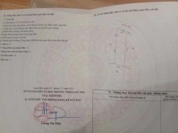 CHÍNH CHỦ cần bán đất tặng nhà tại Thôn Bản Quấn, xã Tú Đoạn, Huyện Lộc Bình, Lạng Sơn.