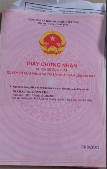 Bán đất nền Trà Vinh.