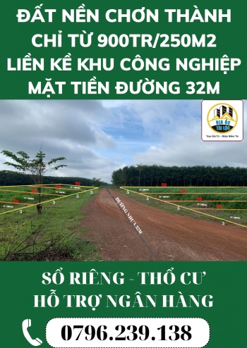 đất nền thổ cư mặt tiền đương liên xã