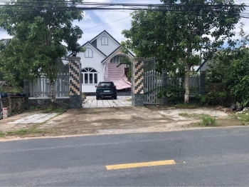 Bán nhà trệt mái thái rộng rãi mặt tiền lộ vòng cung tỉnh lộ 923 phường Trường Lạc.