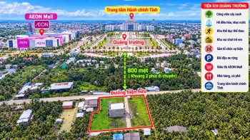 NỀN BIỆT THỰ 450M2 THỔ CƯ ĐƯỜNG Ô TÔ GẦN AEON MỸ THO