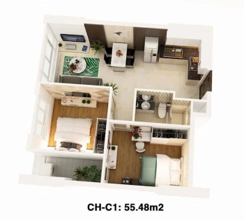 Bán 2PN Saigon Gate Way full nội thất giá rẻ 