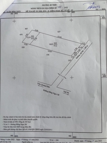 Bán nền thổ cư trục chính hẻm 31 Đồng Ngọc Sứ An Thới Bình Thuỷ, Cần Thơ  