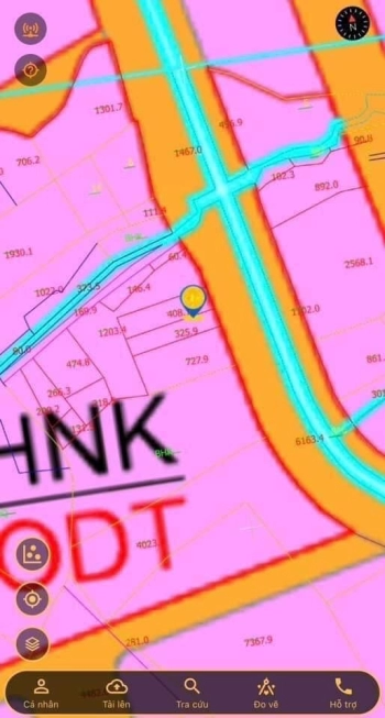 Đất dân cắt bán mặt tiền Phan Đình Phùng(kênh chính Nam) thuộc thị trấn Cam Đức.