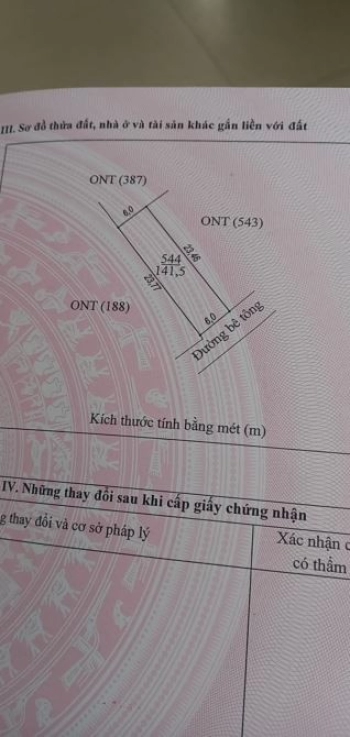 Đất chính chủ không qua sàn xã diễn kim