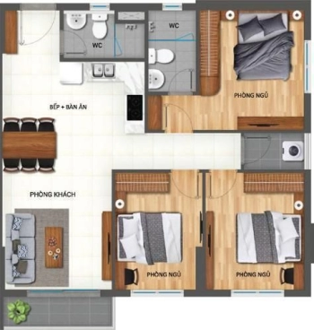 Bán căn 3 phòng ngủ Lovera Vista Khang Điền, giá 2,52 tỷ