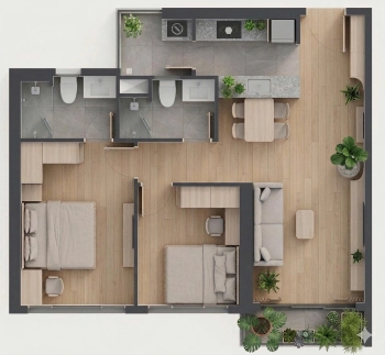 Cho thuê căn hộ The Infiniti Riviera Point Q7, căn góc, tầng cao, full nội thất cao cấp