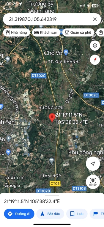 Chính chủ Bán Lô Đất Duy Nhất tại thôn Chân Sơn, Hương Sơn, Bình Xuyên DT99m mt5m đường ô tô 850tr 0988296228