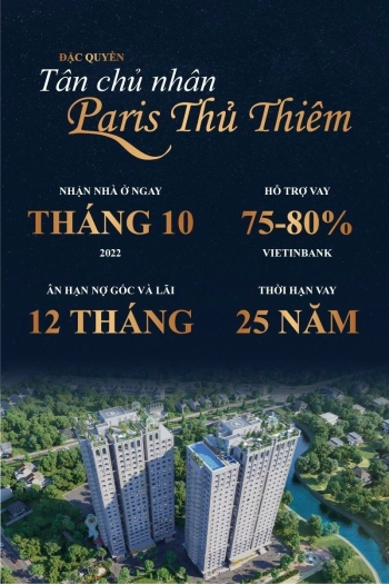 Dự án Paris Thủ Thiêm vị trí vàng của trung tâm Thủ Thiêm