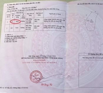 Bán rẫy cà phê xen tiêu 5 sào ngay trung tâm hành chính huyện Krong Nô. Đắk Mâm