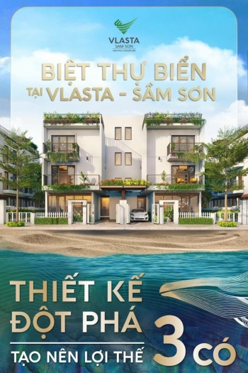 BÁN CĂN BIỆT THỰ MẶT BIỂN SẦM SƠN VỊ TRÍ ĐẮC ĐỊA, SỞ HỮU VÌNH VIỂN. HỖ TRỢ LS 0%