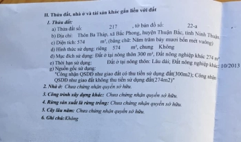 Mua đất thuộc xã Bắc Phong.