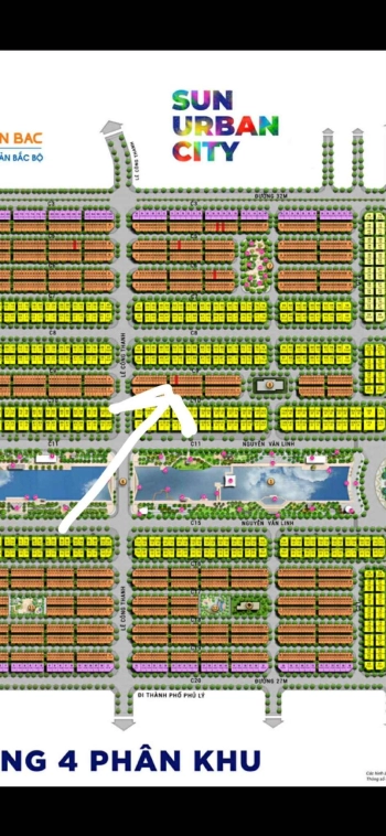 BÁN CĂN LIỀN KỀ 60m2 xây 3,5tầng + 1 tầng hầm tại dự án Sunurban city Hà Nam