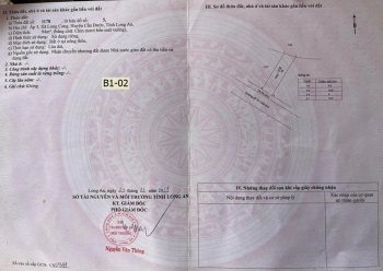 Nền B1 02 KDC Long Cang Residence 94m2, 2 mặt tiền 12m , giáp hồ, cắt lỗ 300tr