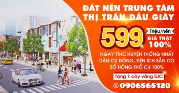 Siêu phẩm đất nền đầu tư ngay trung tâm huyện Thống Nhất,
