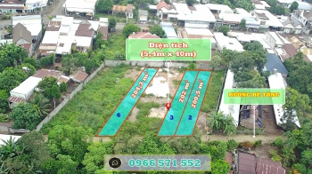 Bán đất thổ cư sau chợ Bầu Cối, P Bảo Vinh. ĐN. Giá chỉ 4,9 tr/1m2