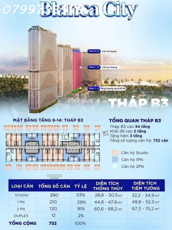 Bán căn hộ 3 tỷ cao cấp khai thác 500 tr/năm 99,9% viwe biển Vũng Tàu - HCM