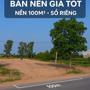 BÁN GẤP ĐẤT NỀN 100M² – SỔ RIÊNG – MẶT TIỀN ĐƯỜNG TRÁNH – GIÁ CHỈ 850 TRIỆU