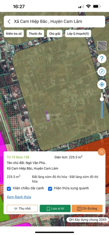 Cần bán lô đất thổ cư nằm trong khu dân cư Cam Hiệp Bắc Cam Lâm Khánh Hoà