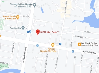 Cho thuê nhà mặt bằng kinh doanh gần Lotte, Sunrise Him Lam