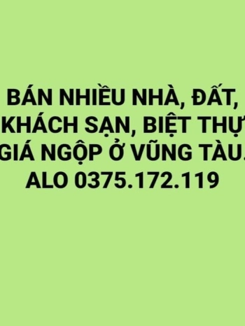 Biệt Thự ngộp giá rẻ ở vũng tàu 120 triệu/1m, căn góc.