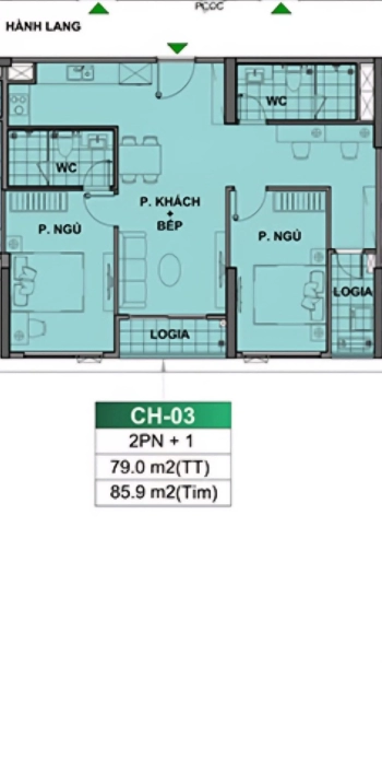 Bán nhanh căn 2PN+ khu Beverly Vinhomes Ocean Park