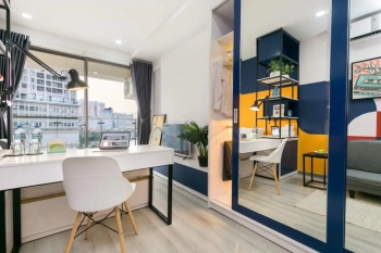 Bán căn hộ Masteri Millennium 1PN, tầng thấp, đầy đủ nội thất, view trực diện hồ bơi