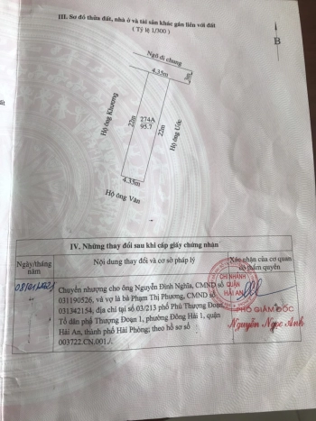 Cần tiền bán rẻ mảnh đất thổ cư