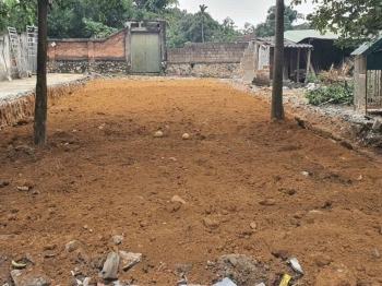 Bán đất thổ cư, sổ hồng dt 187m2, mặt tiền 7m. Ô tô đỗ trước đất.