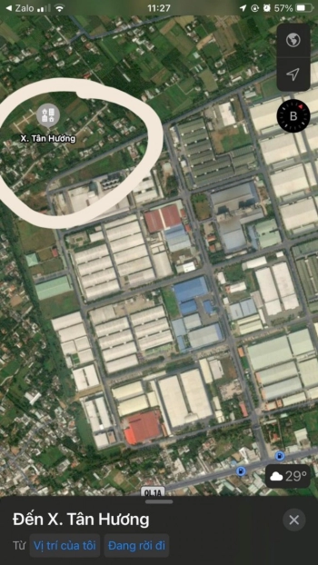 Bán đất thổ cư Tân Hương Châu Thành Tiền Giang 95 mét 476 triệu.