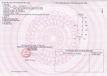 TIỀN GIANG đất thổ cư có sổ hồng riêng giá rẻ 