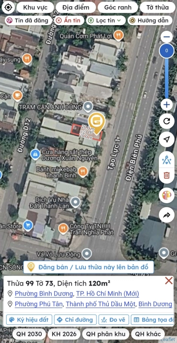 Bán đất mặt tiền Điện Biên PhủPhủ