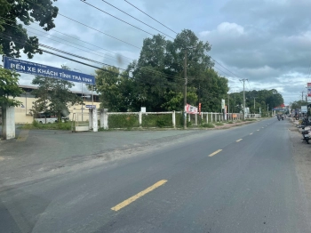 Bán đất mặt tiền QL 54- diện tích 500m2 – mặt tiền 10m – thổ cư 200m2- Gần Bến Xe Trà Vinh 