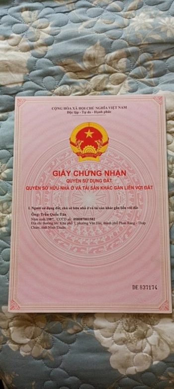 Bán đất giá rẻ khu dân cư mới tại Ninh Thuận