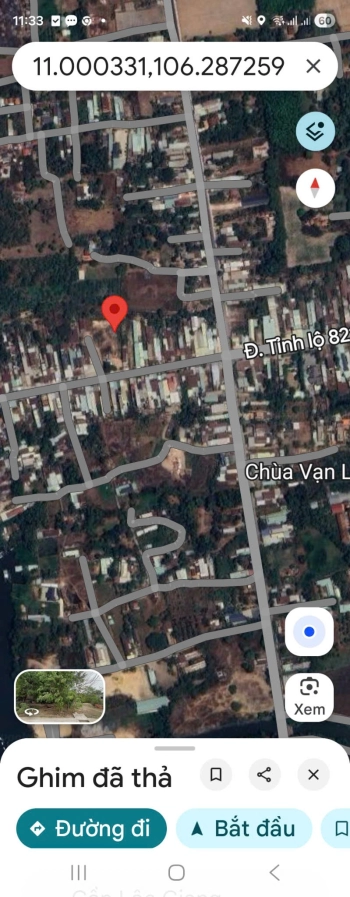Ngân hàng phát mãi bất động sản tại mặt tiền đường ĐT 821, xã An Ninh, Tỉnh Tây Ninh (trước là xã Lộc Giang, huyện Đức Hòa, tỉnh Long An