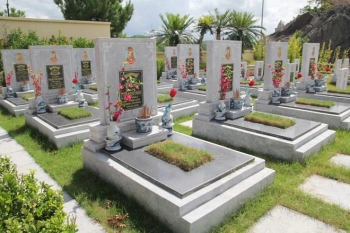 Khuôn viên Mộ Đôi VIP khu Viên Long Lạc Hồng Viên