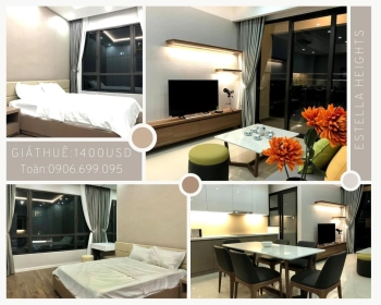 CHO THUÊ CĂN HỘ 2 PHÒNG NGỦ ESTELLA HEIGHTS .