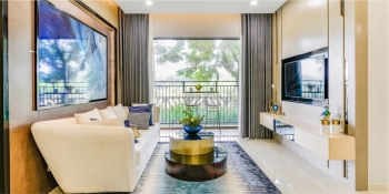 Cần bán căn hộ Palm Garden, tháp G2, tầng trệt sân vườn rộng, 3 phòng ngủ, 153m2 căn hộ + 50m2 vườn