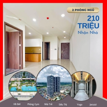 Thanh toán 210 triệu, nhận nhà HT Pearl, căn hộ 2PN 1.85 tỷ, giáp Thủ Đức, nhà mới đẹp, giá chủ đầu tư