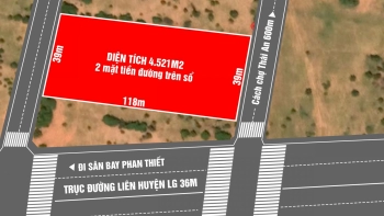 Bán đất đường liên huyện hồng thái cách chợ 600m, 2 mặt tiền đường đất