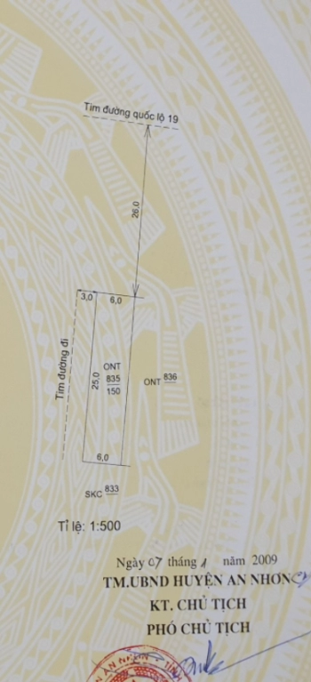 Chính chủ ra nhanh 450m2 mặt tiền quốc lộ 19 An Nhơn