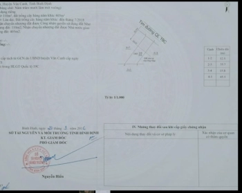 Bán lô đất mặt tiền huyện vân canh Bình Định