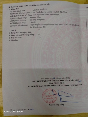 Bán Đất sổ hồng 104m2 tại Lôi Châu, An Thịnh, Lương Tài, Bắc Ninh