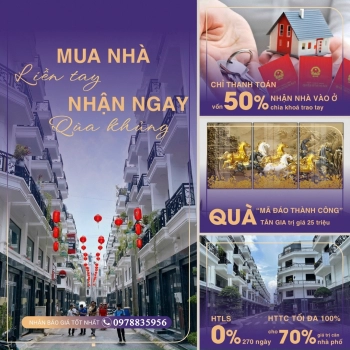 Bán nhà phố 1 trệt 3 lầu Quận 12 – The Sol Residence. Sổ hồng riêng, nhận ngay 20 chỉ vàng